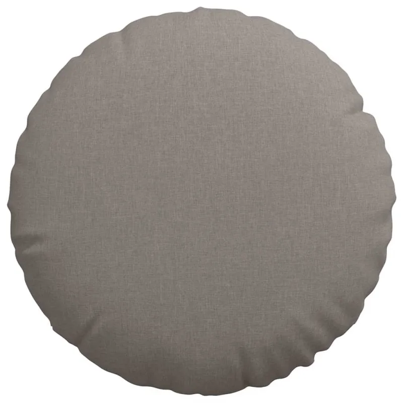 Sėdynių pagalvėlės 2 pcs Taupe Ø60 x 21 cm audinys