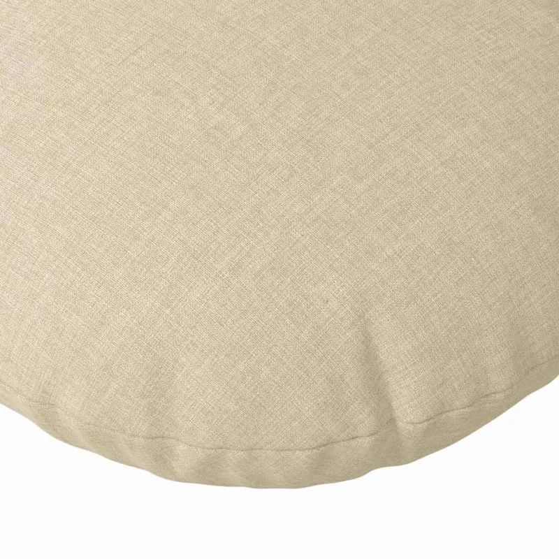 Sėdynių pagalvėlės 2 pcs Kreminė Ø60 x 21 cm audinys