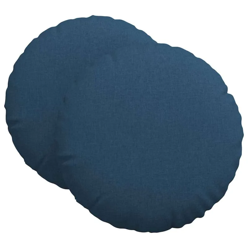 Sėdynių pagalvėlės 2 pcs Mėlyna Ø60 x 21 cm audinys