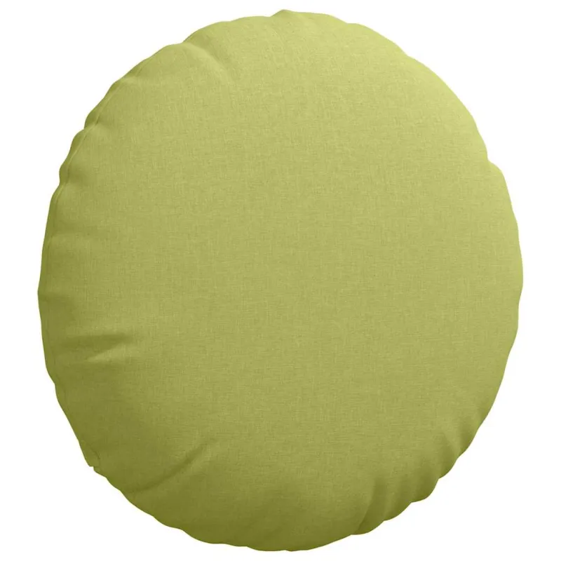 Sėdynių pagalvėlės 2 pcs Šviesiai žalia Ø60 x 21 cm audinys