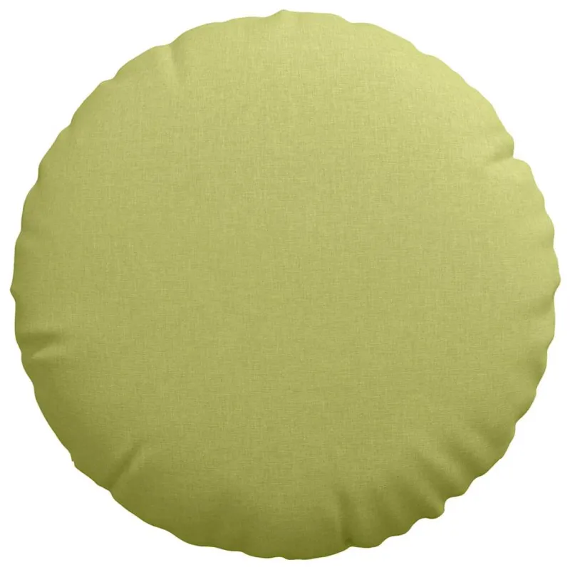 Sėdynių pagalvėlės 2 pcs Šviesiai žalia Ø60 x 21 cm audinys
