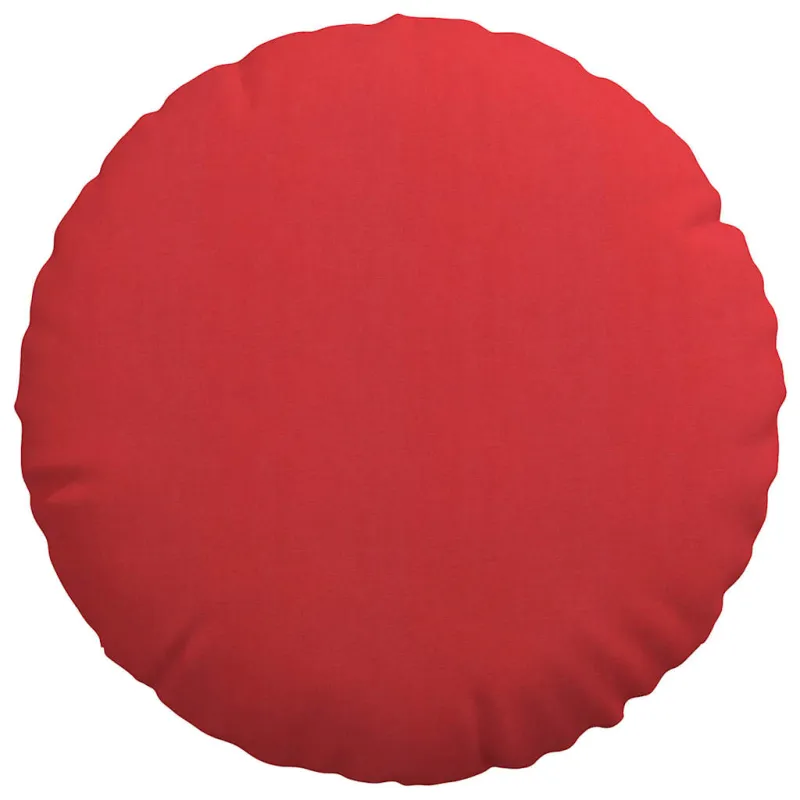 Sėdynių pagalvėlės 2 pcs Raudona Ø60 x 21 cm audinys
