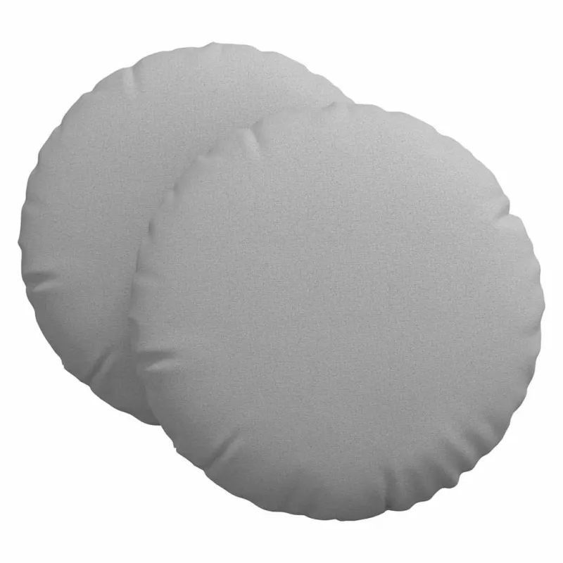 Sėdynių pagalvėlės 2 pcs Debesų pilka Ø60 x 21 cm audinys