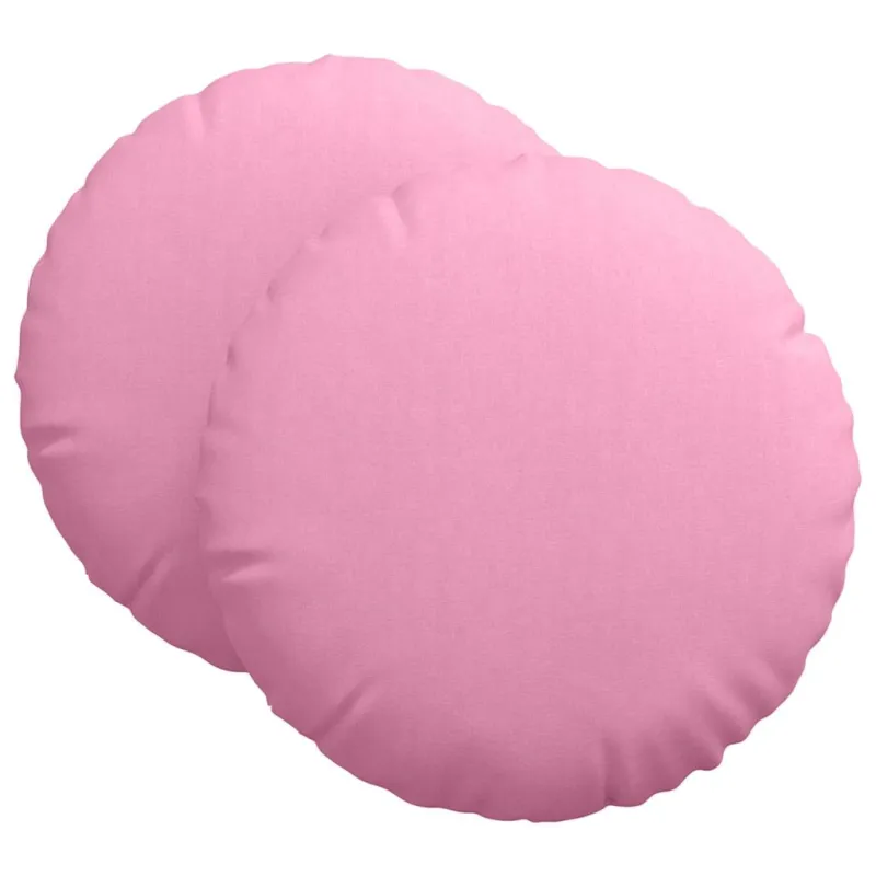 Sėdynių pagalvėlės 2 pcs Rožinė Ø60 x 21 cm audinys