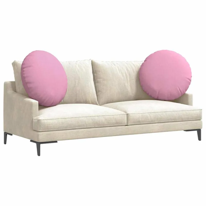 Sėdynių pagalvėlės 2 pcs Rožinė Ø60 x 21 cm audinys