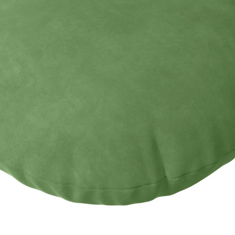 Sėdynių pagalvėlės 2 pcs Šviesiai žalia Ø60 x 21 cm Aksomas