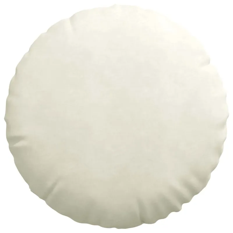 Sėdynių pagalvėlės 2 pcs Kreminė Ø60 x 21 cm Aksomas