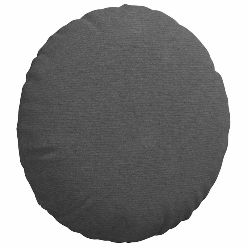 Sėdynių pagalvėlės 2 pcs Tamsiai pilka Ø60 x 21 cm