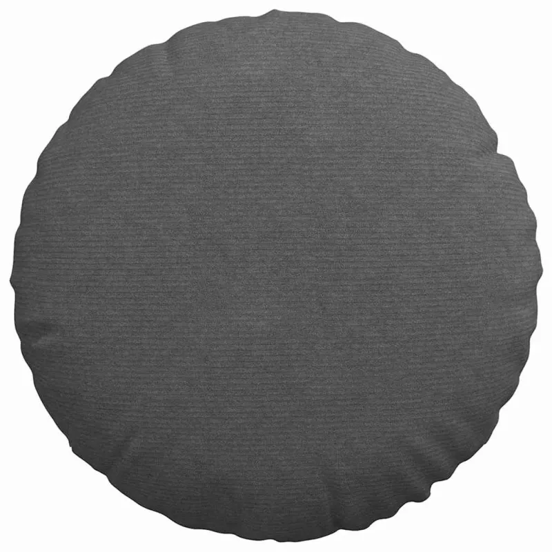 Sėdynių pagalvėlės 2 pcs Tamsiai pilka Ø60 x 21 cm