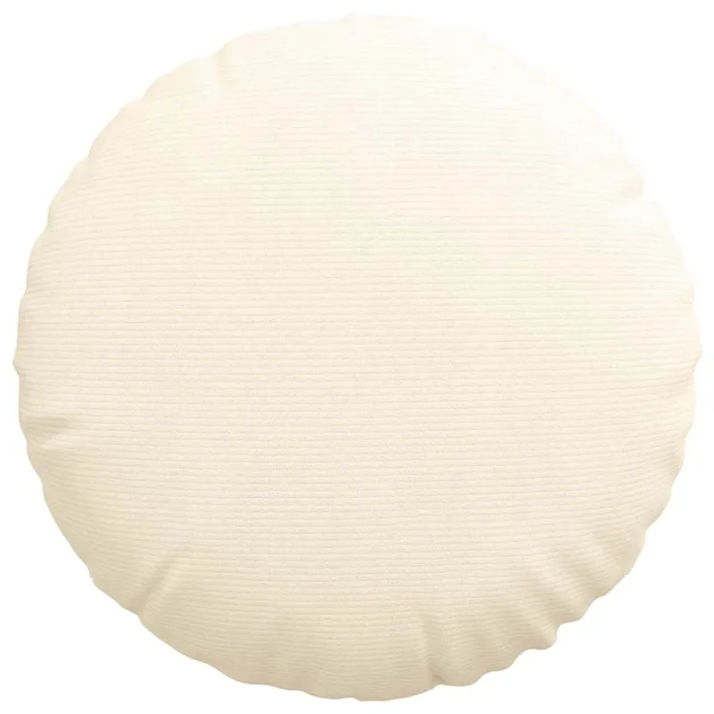 Sėdynių pagalvėlės 2 pcs Kreminė Ø60 x 21 cm Kordūrinis audinys