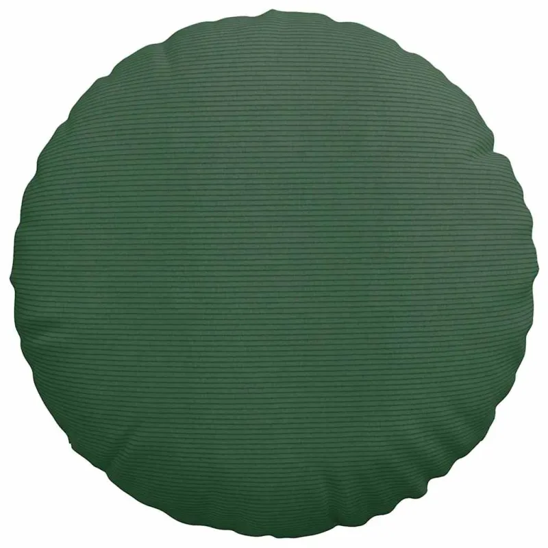 Sėdynių pagalvėlės 2 pcs Tamsiai žalia Ø60 x 21 cm