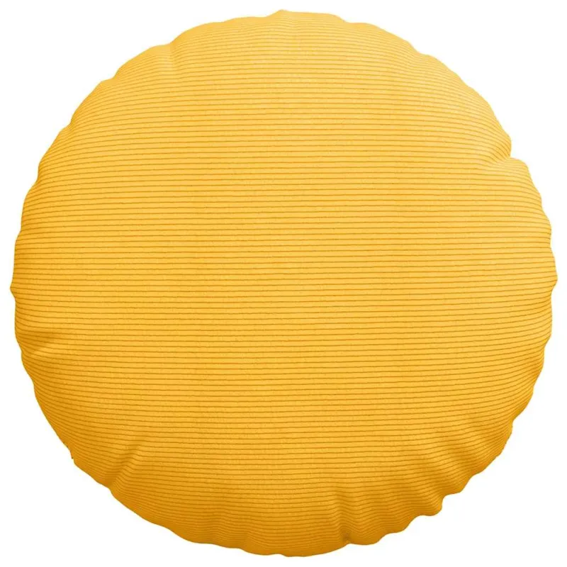 Sėdynių pagalvėlės 2 pcs Šviesi geltona Ø60 x 21 cm