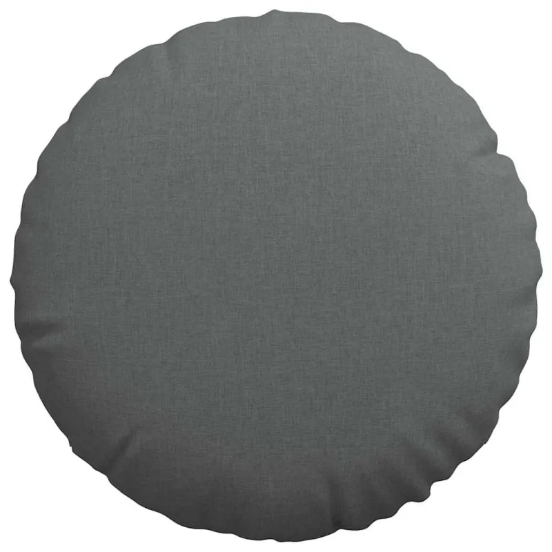 Sėdynių pagalvėlės 2 pcs Tamsiai pilka Ø80 x 29 cm audinys