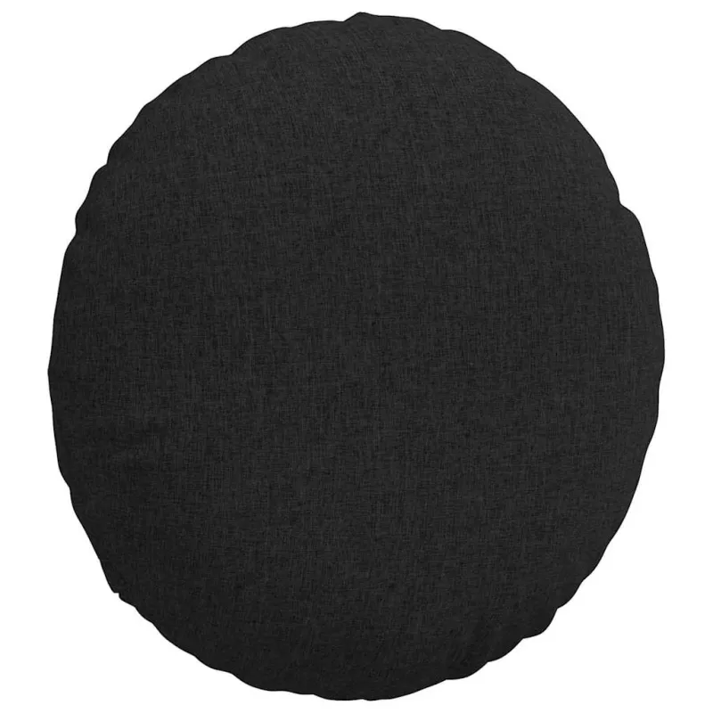 Sėdynių pagalvėlės 2 pcs Juoda Ø80 x 29 cm audinys