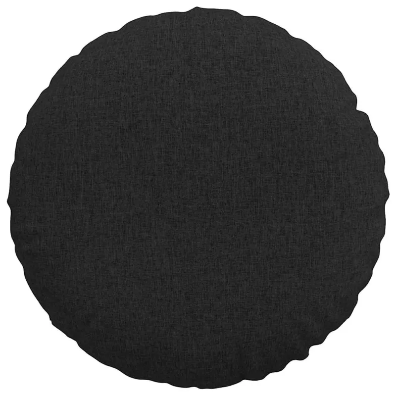 Sėdynių pagalvėlės 2 pcs Juoda Ø80 x 29 cm audinys