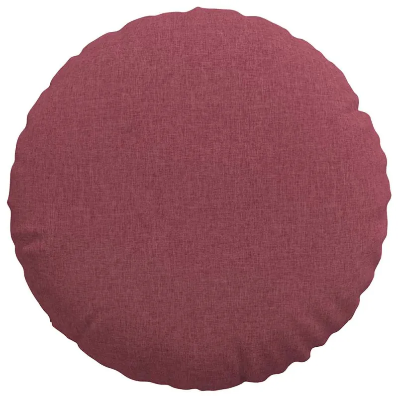 Sėdynių pagalvėlės 2 pcs Vyno raudona Ø80 x 29 cm audinys