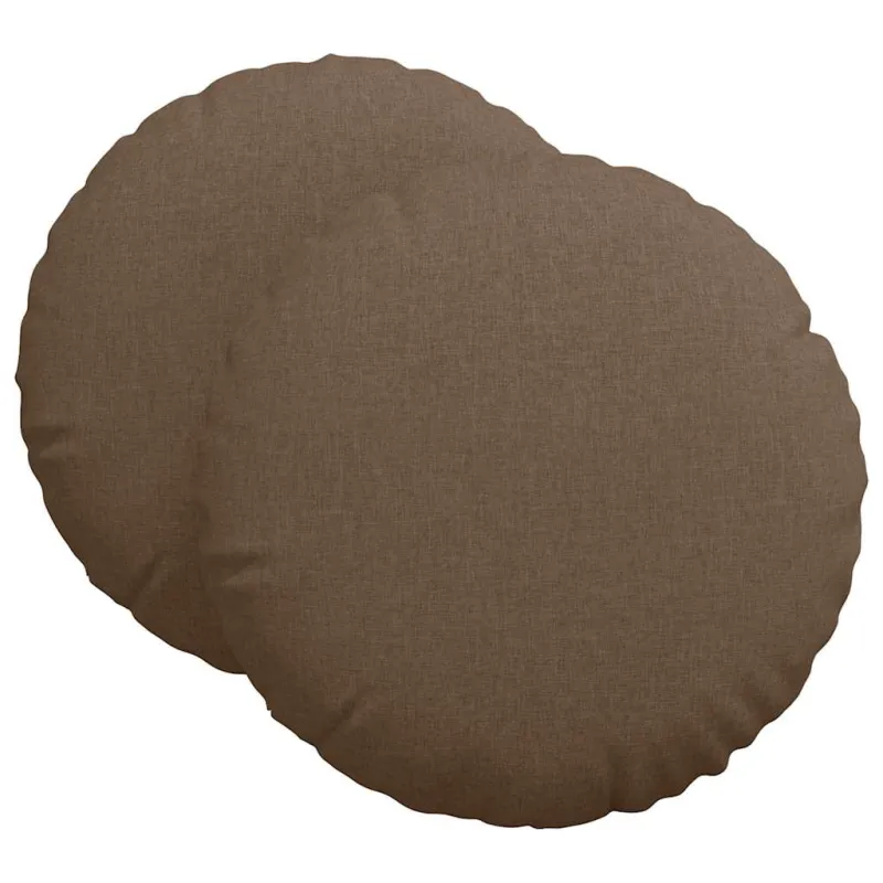 Sėdynių pagalvėlės 2 pcs Ruda Ø80 x 29 cm audinys