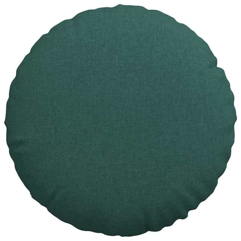 Sėdynių pagalvėlės 2 pcs Tamsiai žalia Ø80 x 29 cm audinys