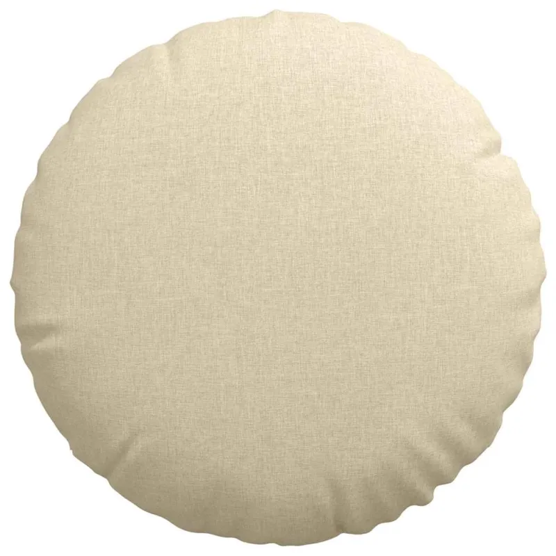Sėdynių pagalvėlės 2 pcs Kreminė Ø80 x 29 cm audinys