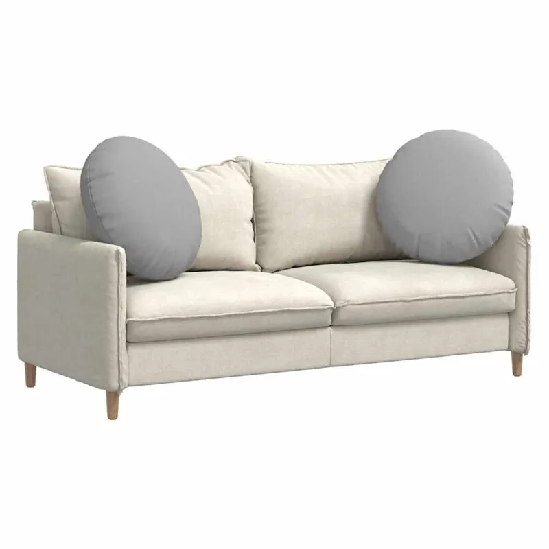 Sėdynių pagalvėlės 2 pcs Debesų pilka Ø80 x 29 cm audinys
