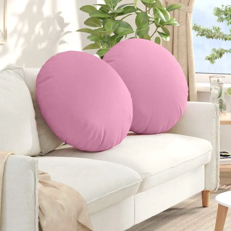 Sėdynių pagalvėlės 2 pcs Rožinė Ø80 x 29 cm audinys