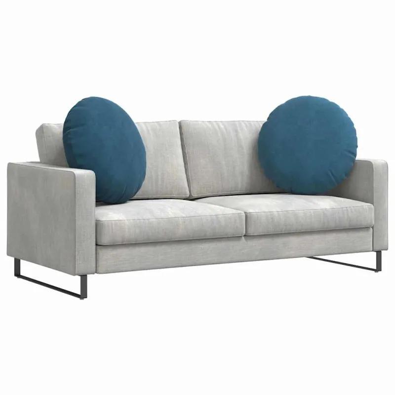Sėdynių pagalvėlės 2 pcs Mėlyna Ø 80 x 29 cm Aksomas
