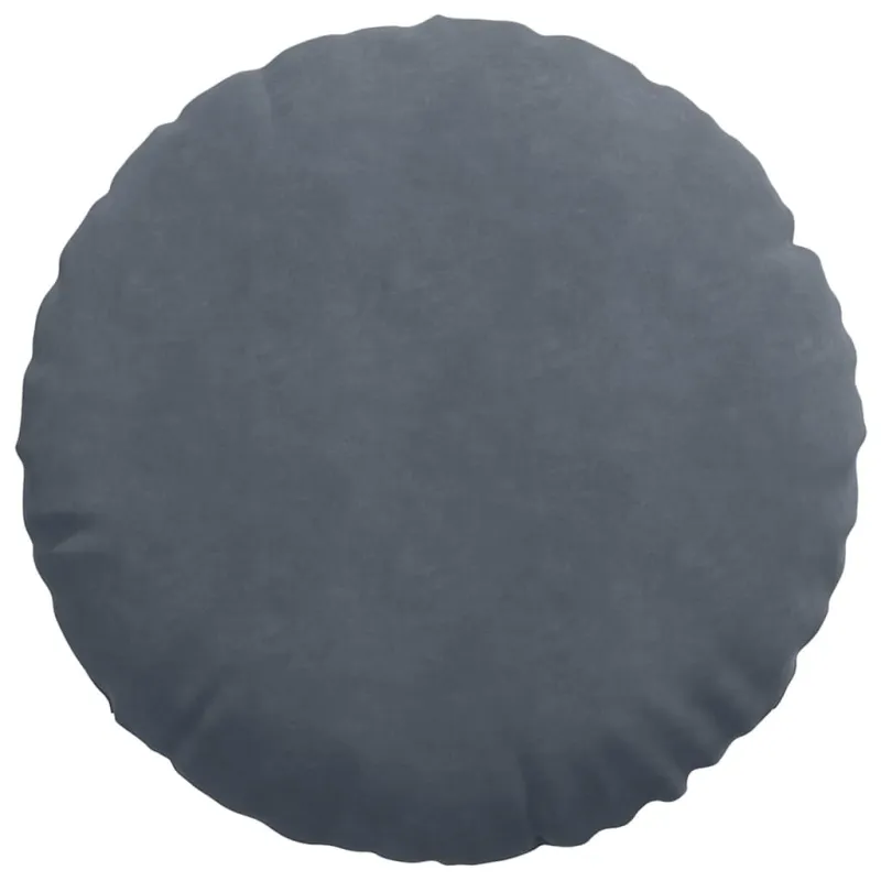 Sėdynių pagalvėlės 2 pcs Tamsiai pilka Ø 40 x 13 cm Aksomas