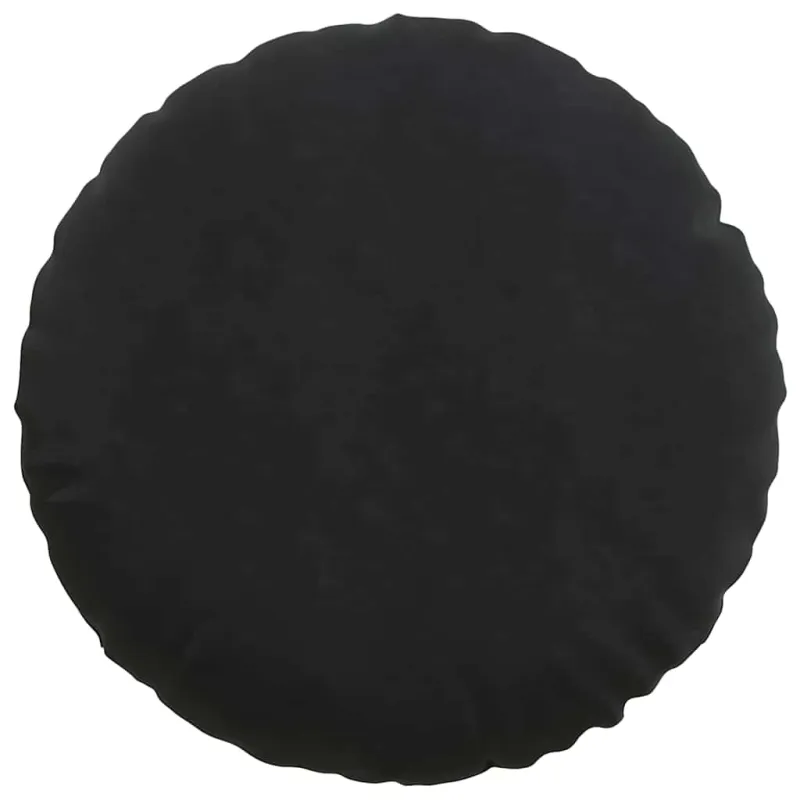 Sėdynių pagalvėlės 2 pcs Juoda Ø 80 x 29 cm Aksomas