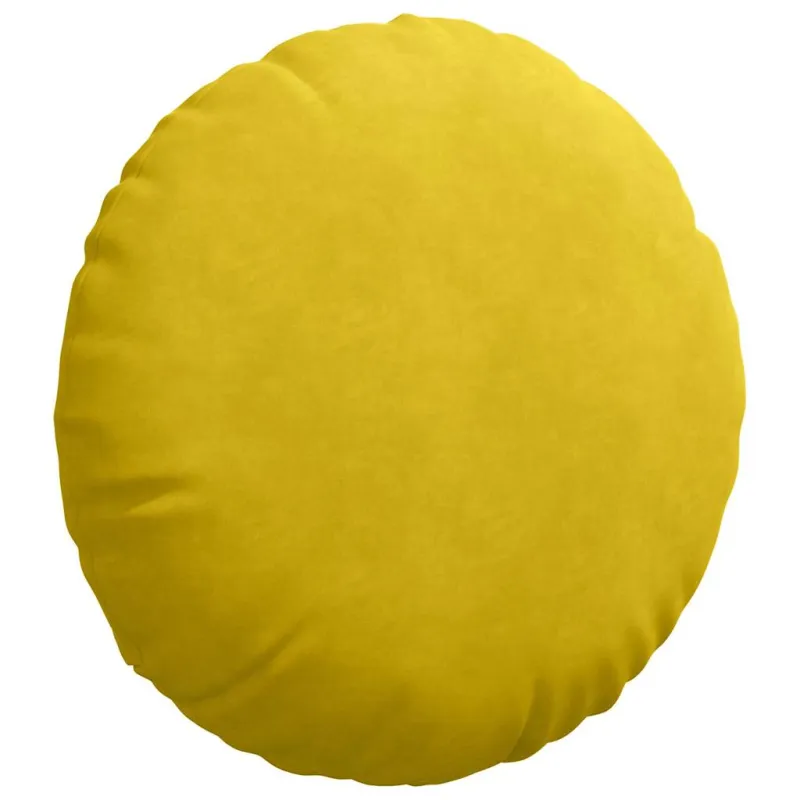 Sėdynių pagalvėlės 2 pcs Geltona Ø 80 x 29 cm Aksomas