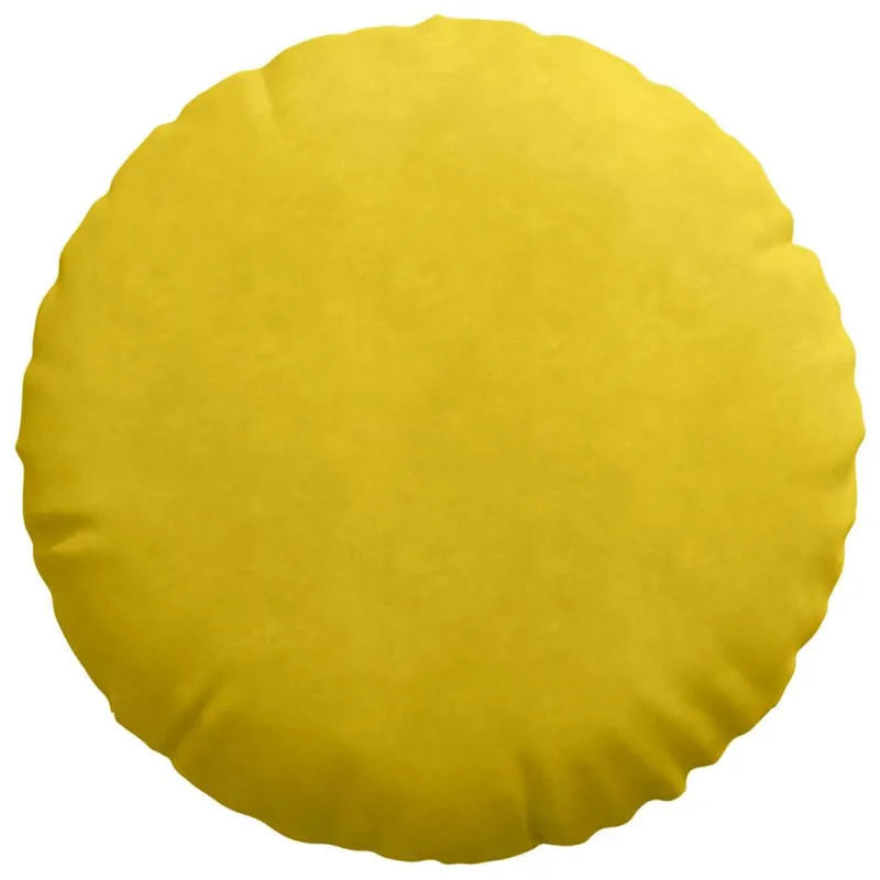 Sėdynių pagalvėlės 2 pcs Geltona Ø 80 x 29 cm Aksomas