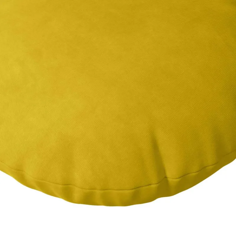 Sėdynių pagalvėlės 2 pcs Geltona Ø 80 x 29 cm Aksomas