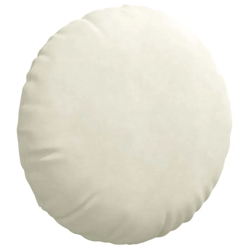 Sėdynių pagalvėlės 2 pcs Kreminė Ø 80 x 29 cm Aksomas