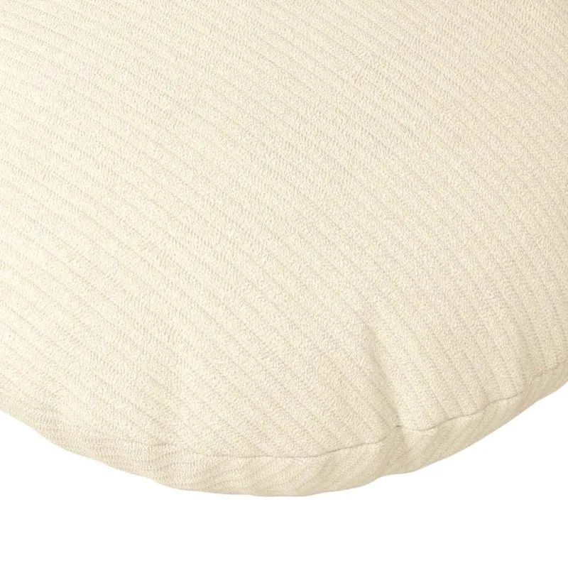Sėdynių pagalvėlės 2 pcs Kreminė Ø 80 cm Kordūrinis audinys
