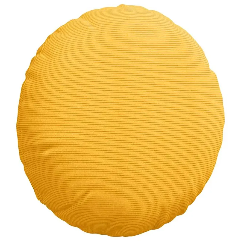 Sėdynių pagalvėlės 2 pcs Šviesi geltona Ø 80 cm
