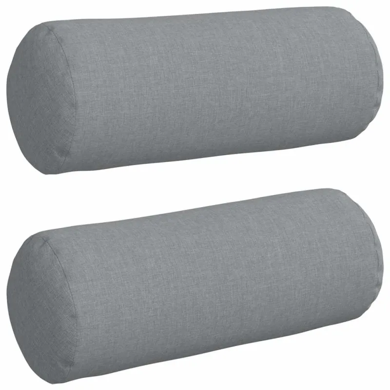 Pagalvės 2 pcs Šviesiai pilka Ø 15 x 40 cm audinys