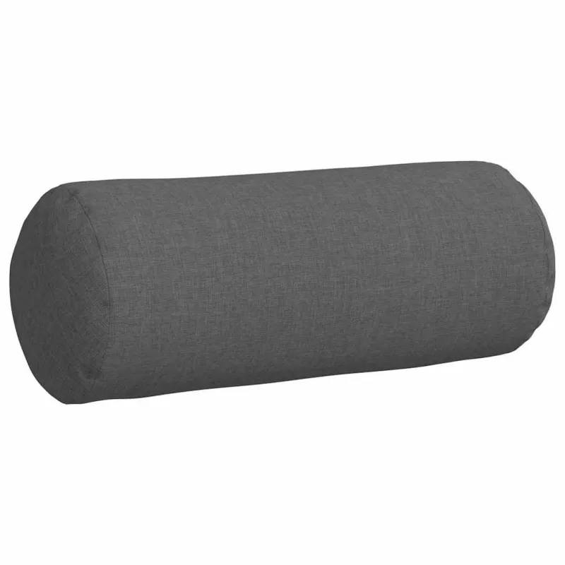 Pagalvės 2 pcs Tamsiai pilka Ø 15 x 40 cm audinys