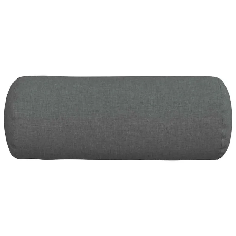 Pagalvės 2 pcs Tamsiai pilka Ø 15 x 40 cm audinys
