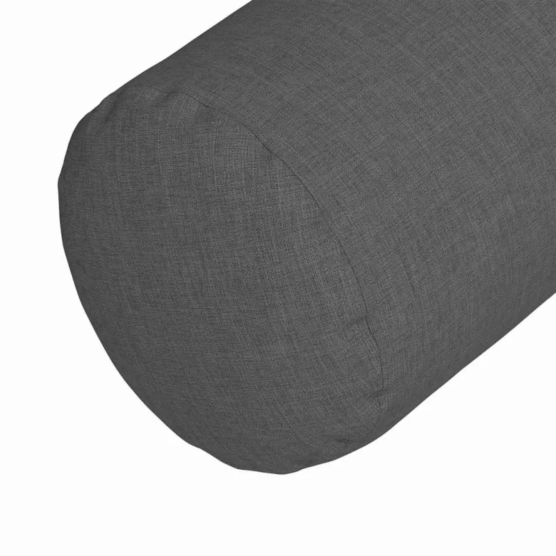 Pagalvės 2 pcs Tamsiai pilka Ø 15 x 40 cm audinys