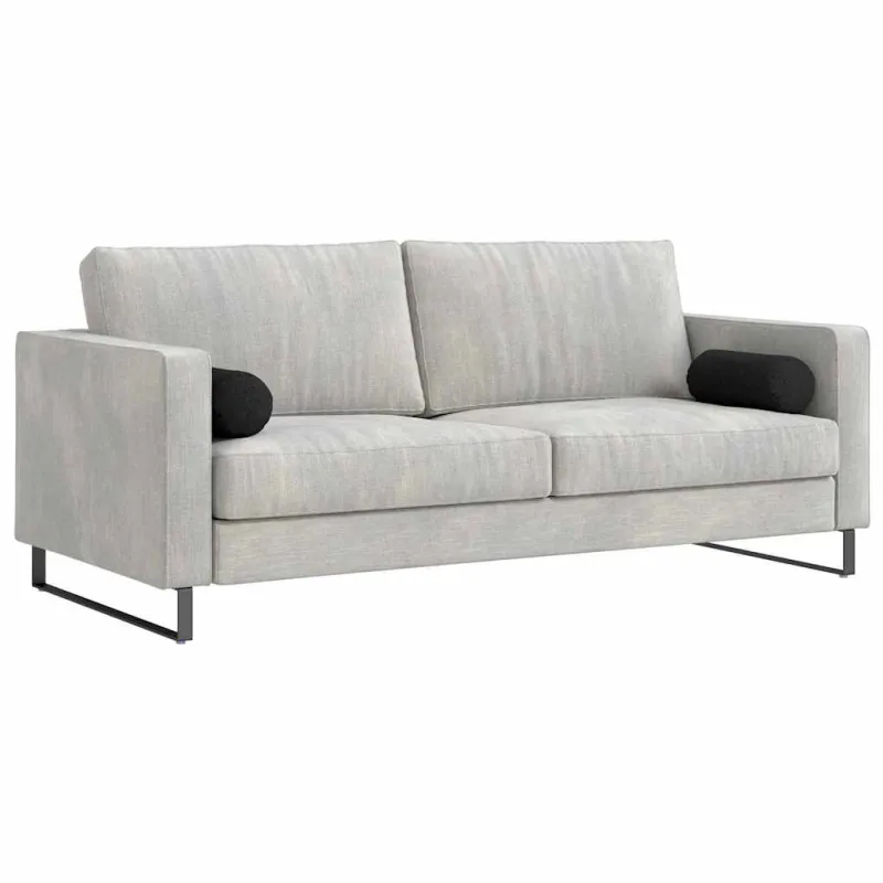Pagalvės 2 pcs Juoda Ø 15 x 40 cm audinys