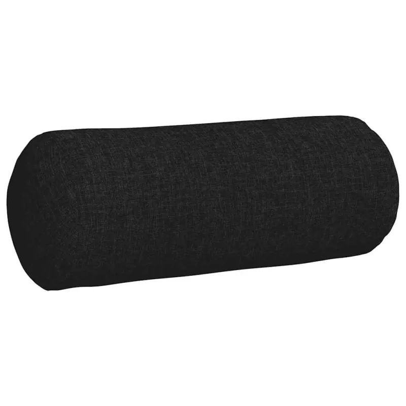 Pagalvės 2 pcs Juoda Ø 15 x 40 cm audinys