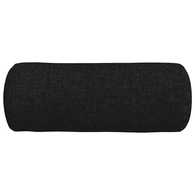 Pagalvės 2 pcs Juoda Ø 15 x 40 cm audinys