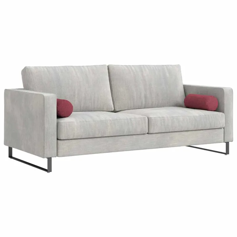 Pagalvės 2 pcs Vyno raudona Ø 15 x 40 cm audinys