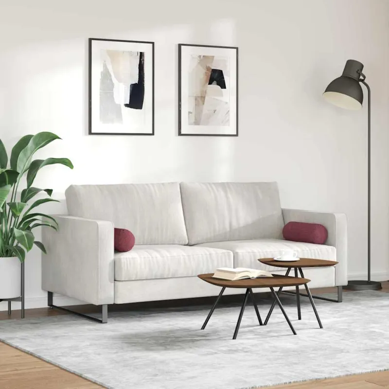 Pagalvės 2 pcs Vyno raudona Ø 15 x 40 cm audinys