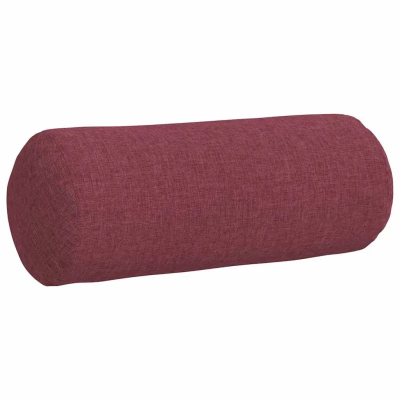 Pagalvės 2 pcs Vyno raudona Ø 15 x 40 cm audinys