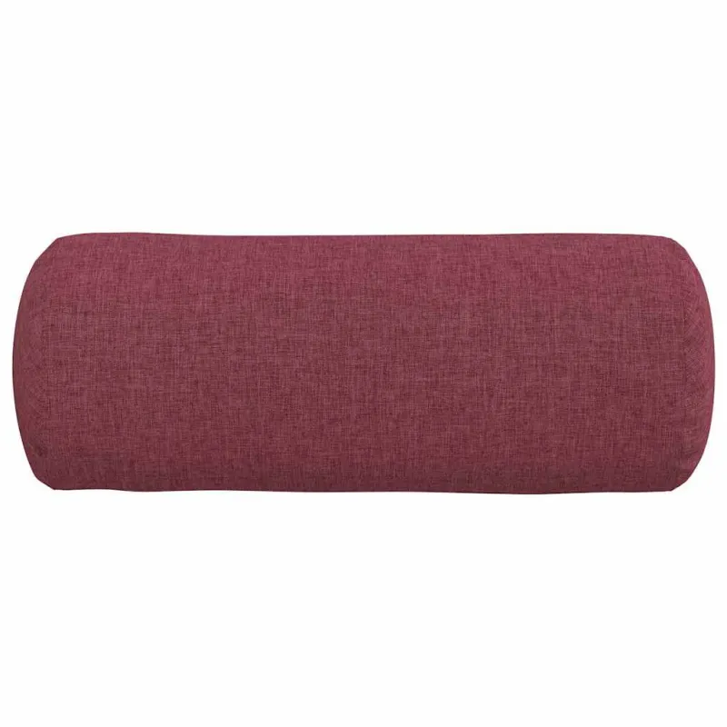Pagalvės 2 pcs Vyno raudona Ø 15 x 40 cm audinys