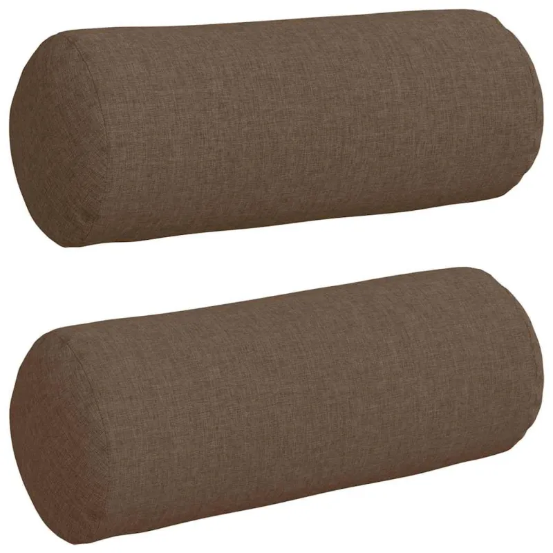 Pagalvės 2 pcs Ruda Ø 15 x 40 cm audinys