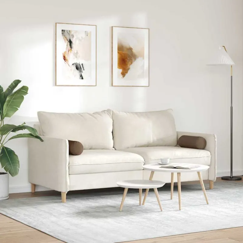 Pagalvės 2 pcs Ruda Ø 15 x 40 cm audinys