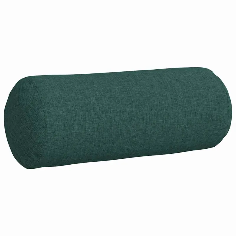 Pagalvės 2 pcs Tamsiai žalia Ø 15 x 40 cm audinys