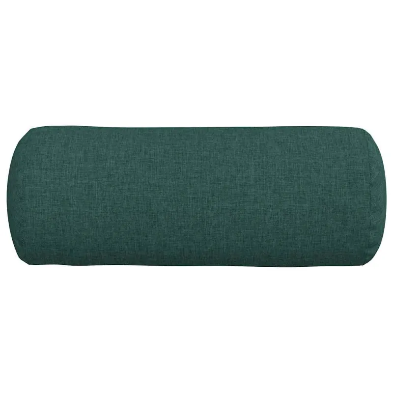 Pagalvės 2 pcs Tamsiai žalia Ø 15 x 40 cm audinys