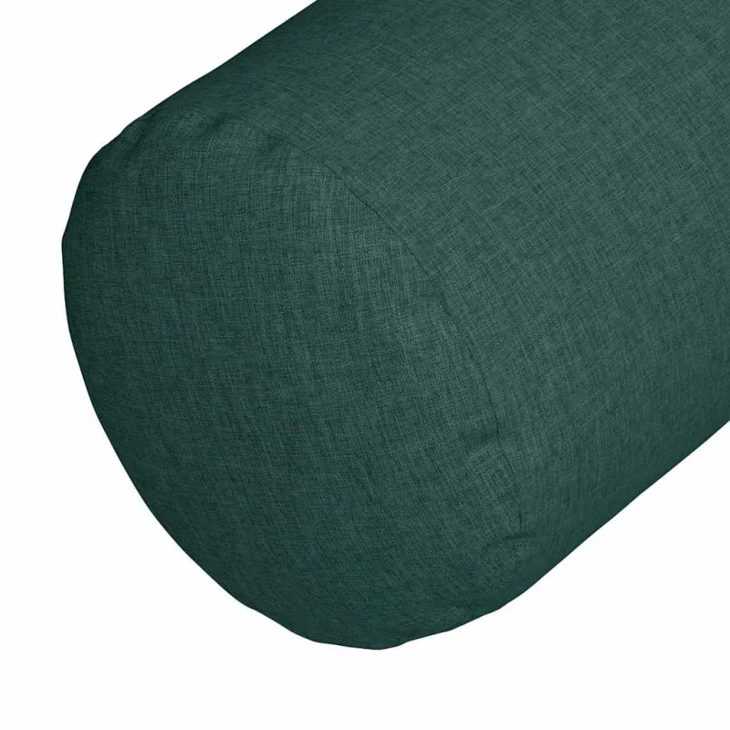 Pagalvės 2 pcs Tamsiai žalia Ø 15 x 40 cm audinys